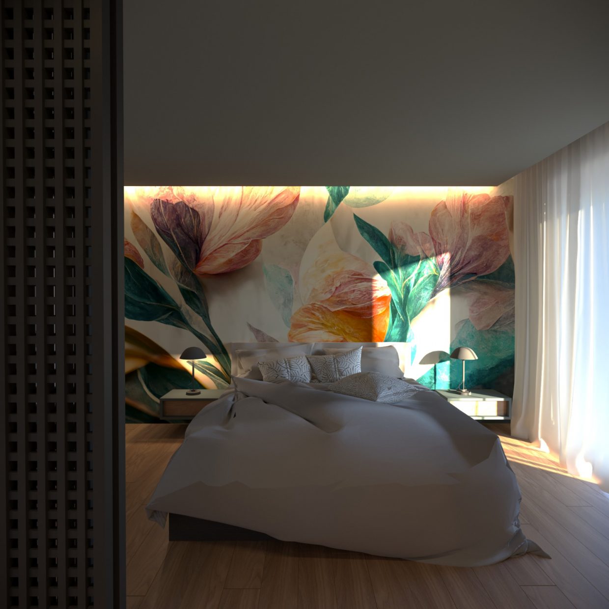 carta da parati camera da letto