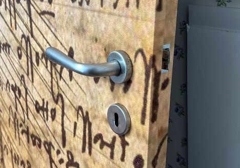 porta personalizzata leonardo da vinci