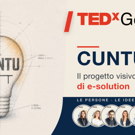 Copertina dell’articolo TEDxGela CUNTU 2026: il progetto visivo di e-solution