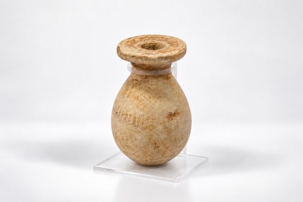 Render trasparente del supporto ad anello con il reperto senza manici del Museo Archeologico di Gela