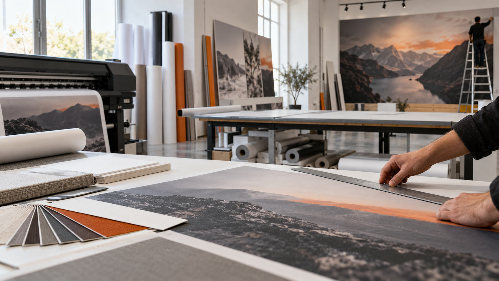Produzione grafica e stampa professionale per materiali editoriali e promozionali